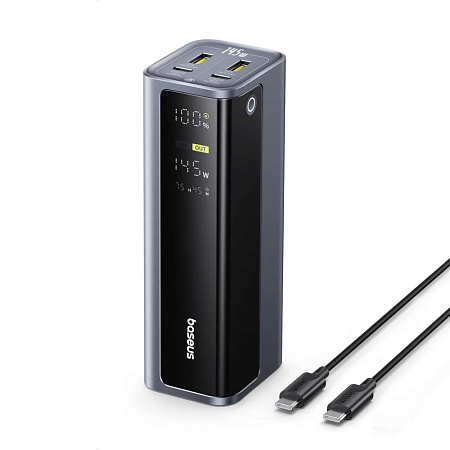 Baseus Power Bank 20800mAh 145W with Cable Type-C 0.3m,  EnerGeek GP12, Space Grey
