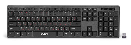 Клавиатура SVEN KB-E5900W, Беспроводное, Чёрный