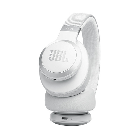 JBL On-Ear Headphones with MIC Bluetooth Live 770NC, White