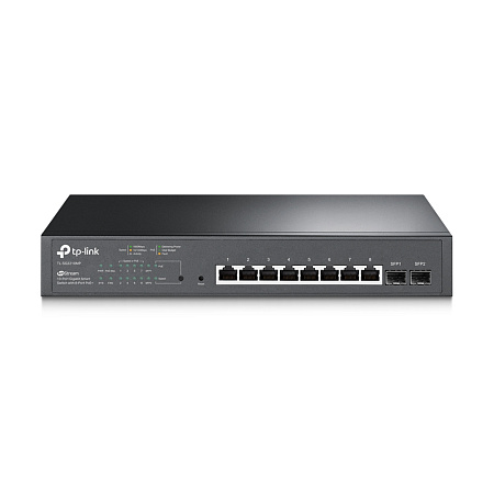 .8-port Gigabit  Smart PoE Switch, TP-LINK "SG2210MP", with 2 SFP Slots , steel case, 150W Budget