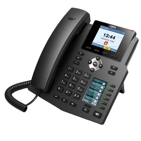 Fanvil X4 Black, VoIP phone, Colour Display, SIP support