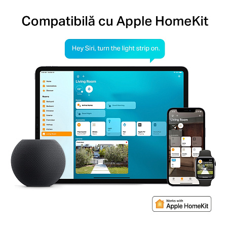 TP-LINK "Tapo L930-5", Smart Wi-Fi LED Dimmable Strip, Multicolor, Multizone+White, 5 Meters,1000lm