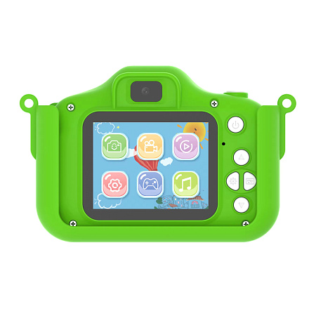 Digital Kids Camera Crocodile with microSD, Green