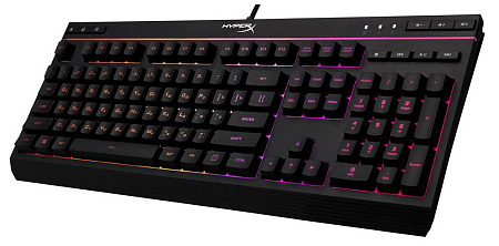 Gaming Keyboard HyperX Alloy Core RGB, Membrane, Media Control, Solid frame, 5 Zones RGB, Spill resi