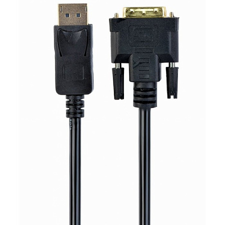 Видео кабель Cablexpert CC-DPM-DVIM-6, DisplayPort (M) - DVI-D (M), 1,8м, Чёрный