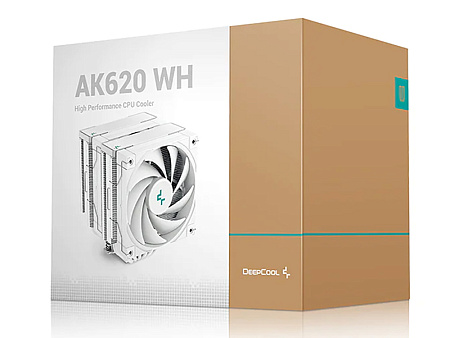 AC Deepcool "AK620 WH" (≤28 dB, 500-1850RPM, 68.99 CFM, 2x120mm, 260W, 6x6mm, 1456g.) AC Deepcool "AK620 WH" (≤28 dB, 500-1850RPM, 68.99 CFM, 2x120mm, 260W, 6x6mm, 1456g.)