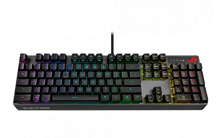 Gaming Keyboard Asus Strix Scope RX, Mechanical, RX Red Optica SW, RGB, PBT, IP57, USB Passthrough, 