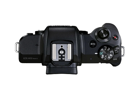 Беззеркальный фотоаппарат Canon EOS M50 Mark II + EF-M 15-45 IS + EF-M 55-200 IS, Чёрный