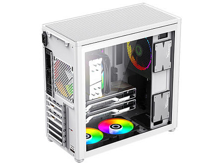 Case ATX GAMEMAX Spark Pro, w/o PSU, 0.8/0.6mm, Front Metal, Dual Side Tempered Glass, Dust Filter, 
