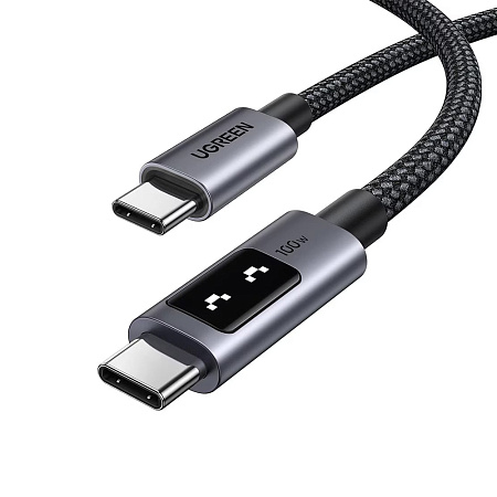 UGREEN Cable Uno Series Type-C to Type-C Fast Charging 5A/100W, 2M, Black | L509
