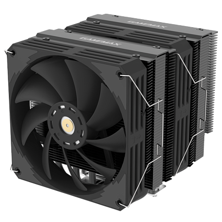 AC Gamemax "TWIN600 BK" (<38.6dBA, 800-2500RPM, 88.2CFM, 2x120mm, 6x6mm, 250W, 1120g.)