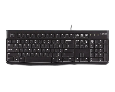 Клавиатура Logitech K120, Проводное, Чёрный