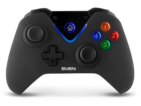 Wireless Gamepad SVEN GC-5070, 4 axes, D-Pad, 2 mini joysticks, 11 buttons, Vibration feedback, Soft