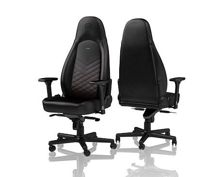 Gaming Chair Noble Icon NBL-ICN-PU-BRD Black/Red, User max load up to 150kg / height 165-190cm