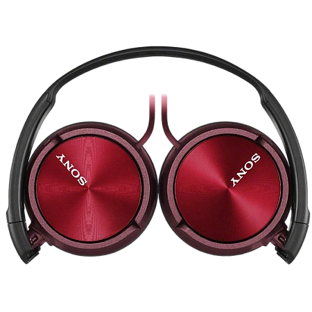 Headphones  SONY  MDR-ZX310APR, Mic on cable,  4pin 3.5mm jack L-shaped, Cable: 1.2m, Red