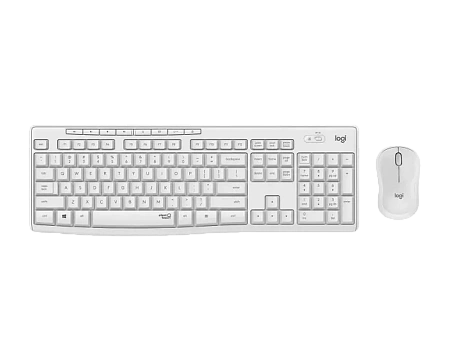 Клавиатура и мышь Logitech MK295, Беспроводное, Белый