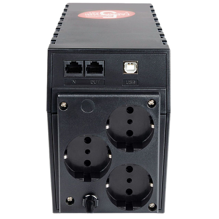 UPS PowerCom RPT-1000AP 1000VA/600W Line Interactive, AVR, LED, RJ45/RJ11, USB, 3xSchuko Sockets