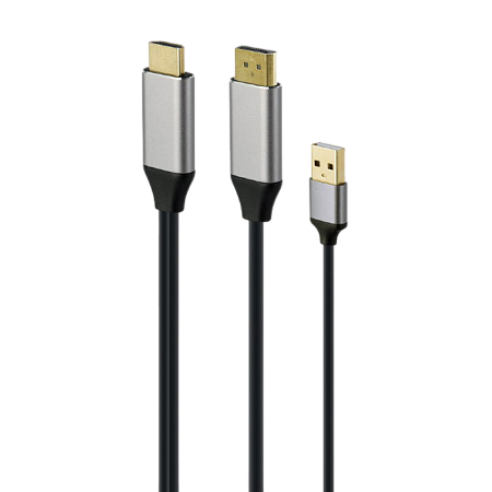 Adapter DP M to HDMI M  Active 4K Cablexpert "A-HDMIM-DPM-01" Display port male to HDMI male