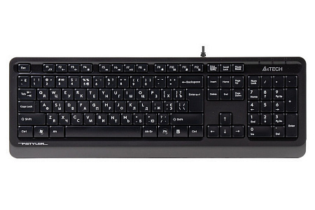 Keyboard A4Tech FK10, Multimedia Hot Keys, Laser Inscribed Keys , Splash Proof, 1.5m, USB, EN/RU/RO,