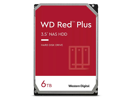 3.5" HDD 6.0TB -SATA-128MB Western Digital "Red Plus (WD60EFZX)", NAS, CMR 3.5" HDD 6.0TB -SATA-128MB Western Digital "Red Plus (WD60EFZX)", NAS, CMR