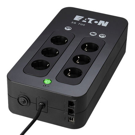 UPS Eaton 3S700IEC 700VA/420W, AVR, 1*USB-B, 2*USB-A chatging, 4*C13, 4*C13 surge only
