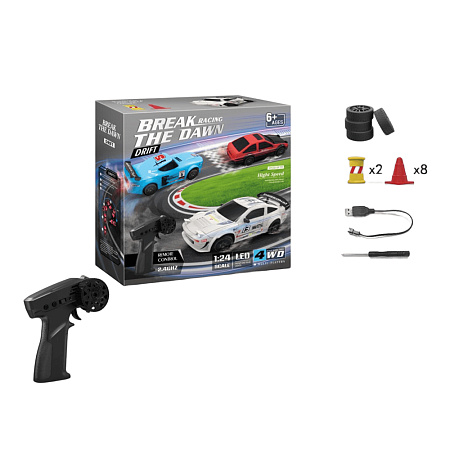 RC Drift Car Scale 1:24, 4WD, 2,4GHZ, White