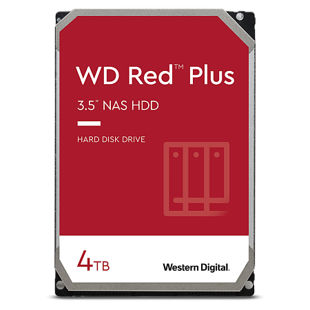 3.5" HDD  4.0TB-SATA-256MB   Western Digital "Red Plus (WD40EFPX)", NAS, CMR