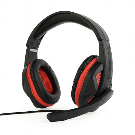  Gaming Headset GMB GHS-03, 40mm driver, 20-20000Hz, 32 Ohm, 95 db, 0.250g, 3.5mm, Black/Red