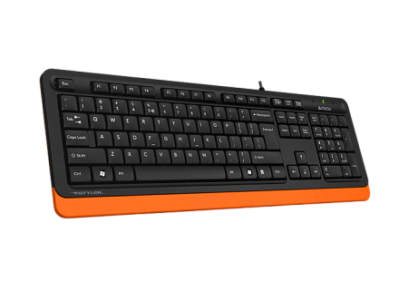 Keyboard A4Tech FK10, Multimedia Hot Keys, Laser Inscribed Keys , Splash Proof, 1.5m, USB, EN/RU/RO,
