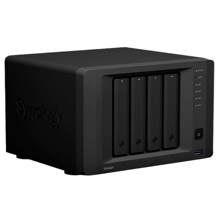 Сетевое хранилище SYNOLOGY DVA3221, Чёрный