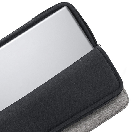 Ultrabook ECO sleeve Rivacase 7705 for 15.6", Gray