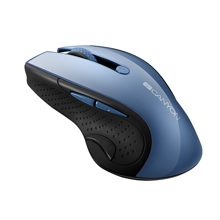 Wireless Mouse Canyon MW-01, Optical, 1000-1600dpi, 6 buttons, Ergonomic, Blue