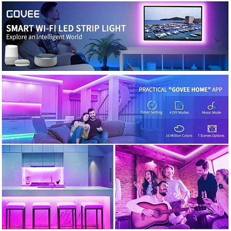 Светодиодная лента Govee Neon Rope Light 2, 10m Светодиодная лента Govee Neon Rope Light 2, 10m