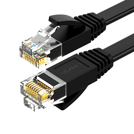 UGREEN Cat6 Flat Ethernet Cable, U/UTP, 3m, Black