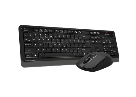 Wireless Keyboard & Mouse A4Tech FG1012S,12 Fn keys, Laser Engraving, Splash Proof, Silent Mouse, 12