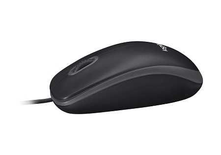 Mouse Logitech B100 OEM, 1000 dpi, 3 buttons, Ambidextrous, 90g, 1,8m, USB, Black Mouse Logitech B100 OEM, 1000 dpi, 3 buttons, Ambidextrous, 90g, 1,8m, USB, Black