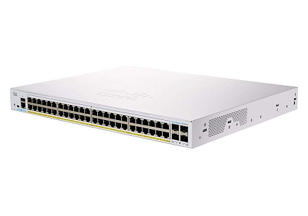 48-port Gigabit PoE Managed Switch Cisco CBS350-48P-4X, 4 x 10G SFP+