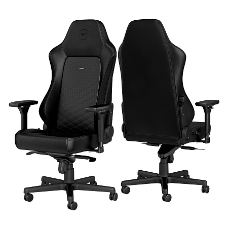 Gaming Chair Noble Hero NBL-HRO-PU-BLA Black/Black, User max load up to 150kg / height 165-190cm