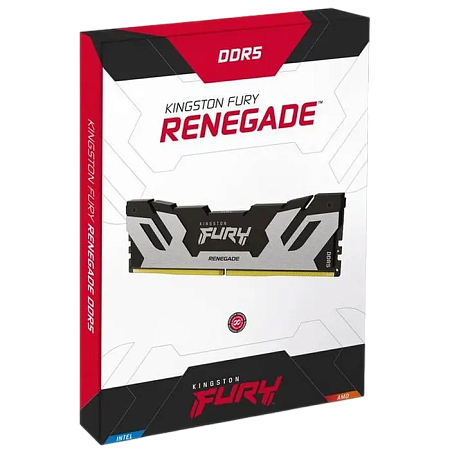.64GB DDR5-6000MHz Kingston FURY Renegade (Kit of 2x32GB) (KF560C32RSK2-64), CL32-38, 1.35V, Silver .64GB DDR5-6000MHz Kingston FURY Renegade (Kit of 2x32GB) (KF560C32RSK2-64), CL32-38, 1.35V, Silver