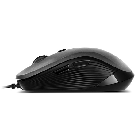 Mouse SVEN RX-520S, 800-3200 dpi, 6 buttons, Ambidextrous, Silent, 83g., 1.5m, USB, Gray