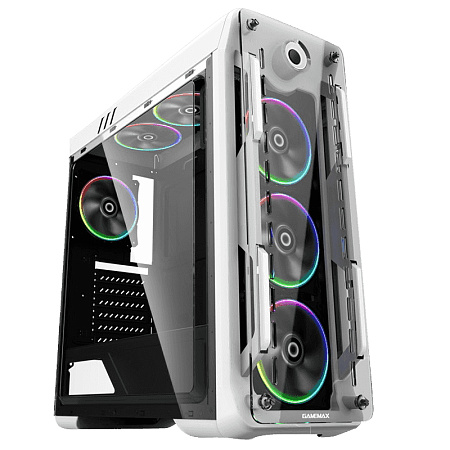 Case ATX GAMEMAX Optical, w/o PSU, 0.5mm, 4x120mm ARGB, Fan controller, Front&Side Transparent panel