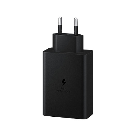 Samsung Wall Charger 2xType-C + 1xType-A Super Fast Charging 65W Trio, Black