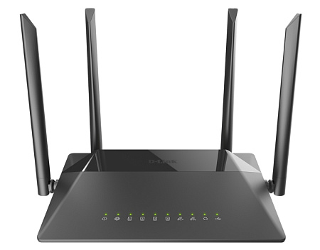 Wi-Fi AC Dual Band D-Link Router, "DIR-825/RU/R2A", 1167Mbps, Gbit Ports, MU-MIMO, USB2.0