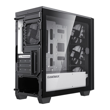 Case mATX GAMEMAX Aero Mini, w/o PSU, 0.6mm, 4x120mm ARGB, ARGB Hub, Front Mesh, Tempered Glass, DF,