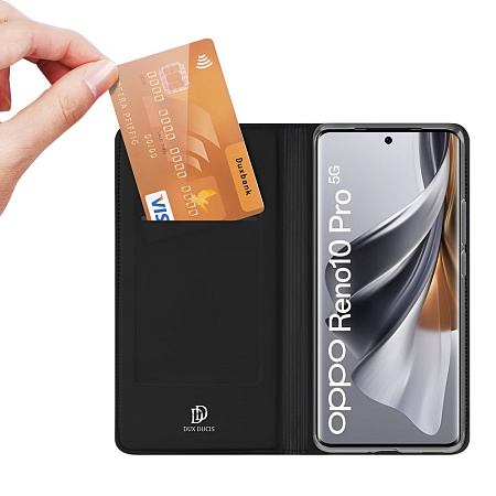 DUX DUCIS Case Flip SkinPro OPPO Reno 10/10Pro, Black DUX DUCIS Case Flip SkinPro OPPO Reno 10/10Pro, Black