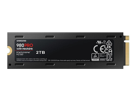 .M.2 NVMe SSD 2.0TB Samsung  980 PRO w/ Heatsink [PCIe 4.0 x4, R/W:7000/5100MB/s, PC&PS5® Compatible