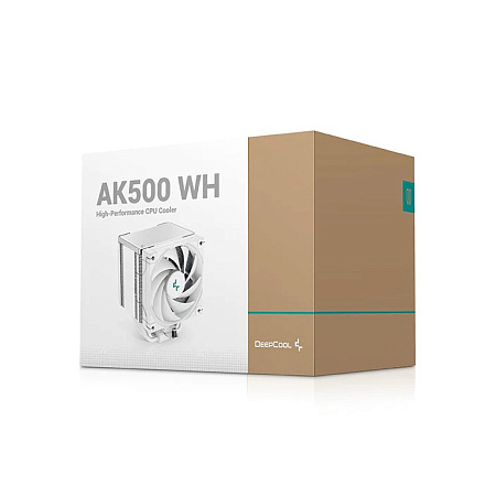 AC Deepcool "AK500 WH" (≤31.5dB, 500-1850RPM, 68.99 CFM, 120mm, 240W, 5x6mm, 1040g.)