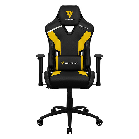 Gaming Chair ThunderX3 TC3 Black/Bumblebee Yellow, User max load up to 150kg / height 165-185cm
