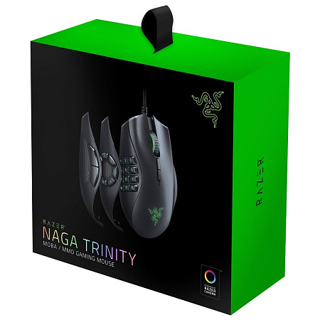 Gaming Mouse Razer Naga Trinity, 16k dpi, 19 buttons, 50G, 450IPS, 120g, Mech.SW, On-Board Memory, R