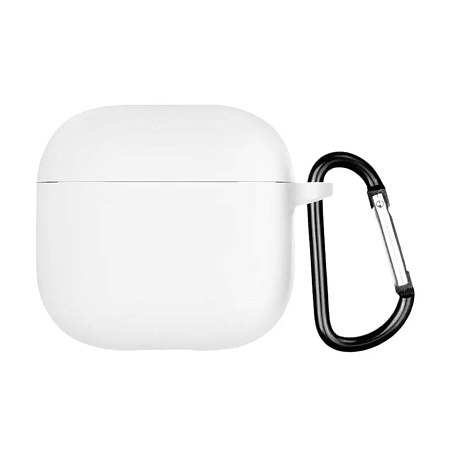 Helmet Case Silicone Airpods 4, White Helmet Case Silicone Airpods 4, White